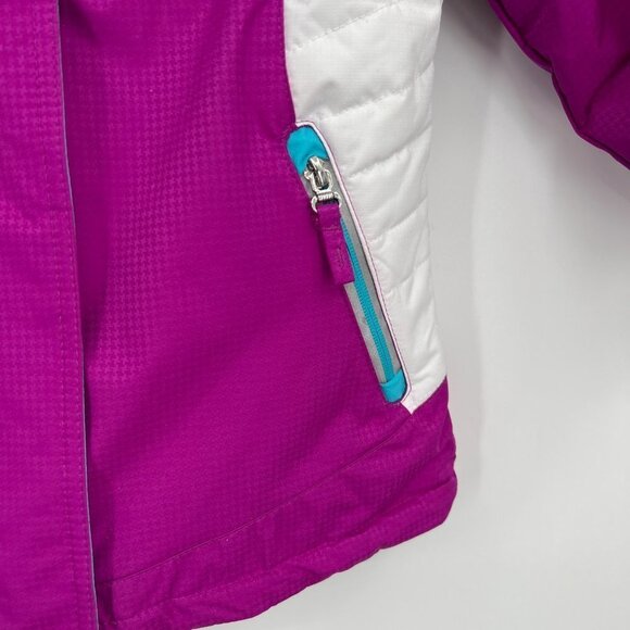 Gerry Youth Jacket Sz Xs Colorblock Purple Blue Insulated - Picture 3 of 16